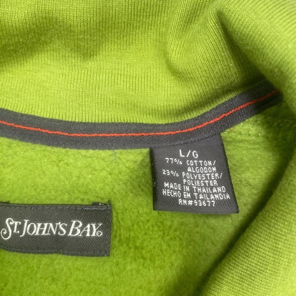 Grandpa‎ Sweater Mens Large Green Full Zip Jacket Zipped Pockets Olive - Picture 5 of 12